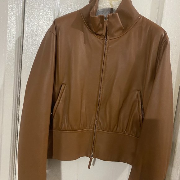 THE ROW LEATHER JACKET - Picture 1 of 9